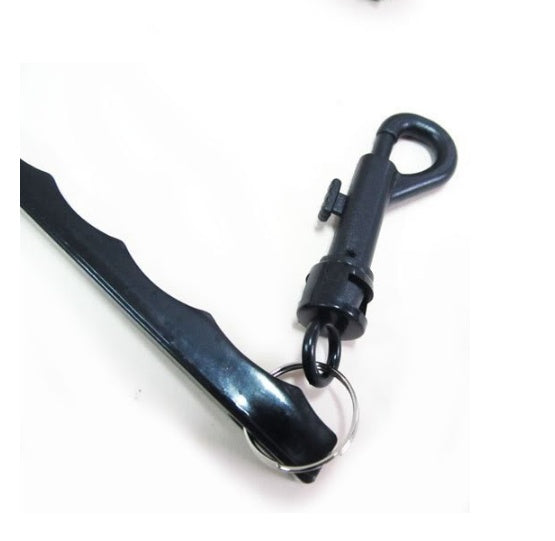 Double-Sided Golf Club Cleaning Brush – Metal & Plastic Heads for Clubs & Shoes (Black)