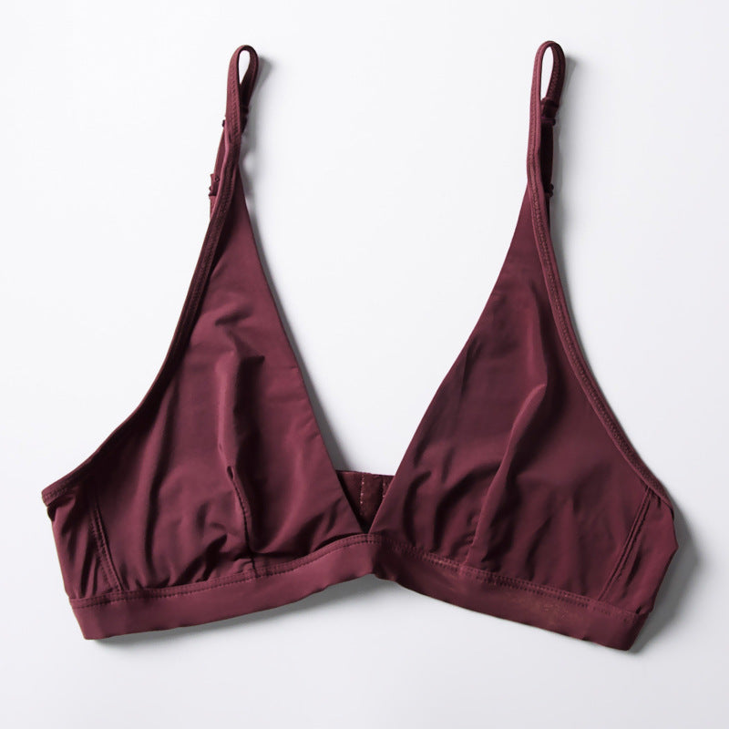 Women's Low-Cut Open-Back Wireless Bra | No Pad