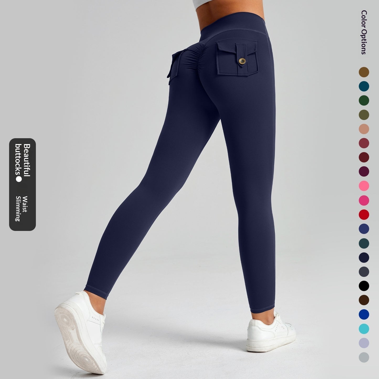 Women's High-Waist Butt-Lifting Yoga Workout Tights