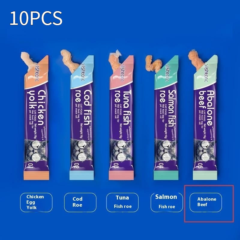 Nutritious Cat Strips – Wet Treat Snacks | 9 Flavors | 16g per Strip