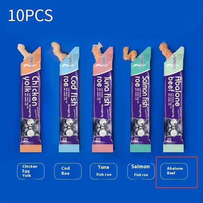 Nutritious Cat Strips – Wet Treat Snacks | 9 Flavors | 16g per Strip