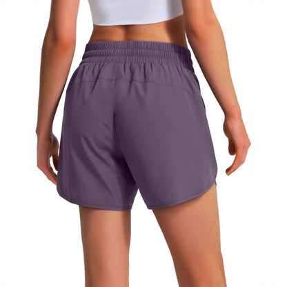Women's Quick-Dry Cropped Sports Shorts – Drawstring Pockets XS–2XL in 5 Colors
