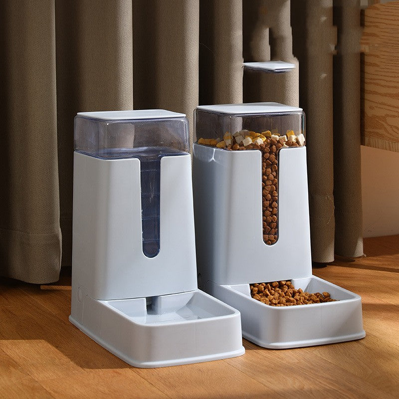 Automatic Pet Feeder & Water Dispenser – 3.5L Double Bowl, Food-Safe PP