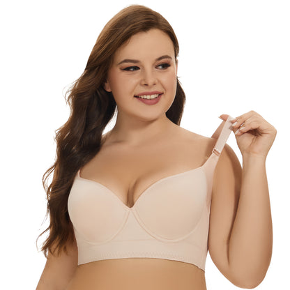 Women's Full-Cup Underwire Bra – Lift, Gather & Shape