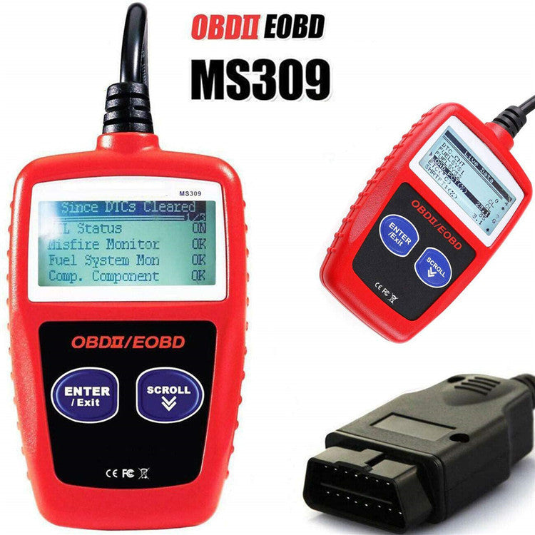 MS309 CAN OBD2 / EOBD Code Reader – Universal Check Engine Diagnostic Scanner (1996+ Vehicles)