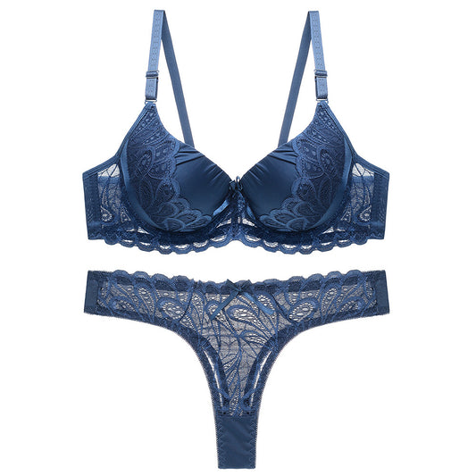 Women's Nylon Lace Lingerie Set – Bra & Panty with Matching Bottoms | S–XL