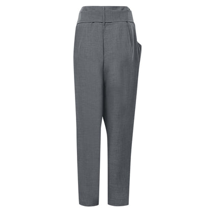 Women's Linen-Blend Cropped Trousers