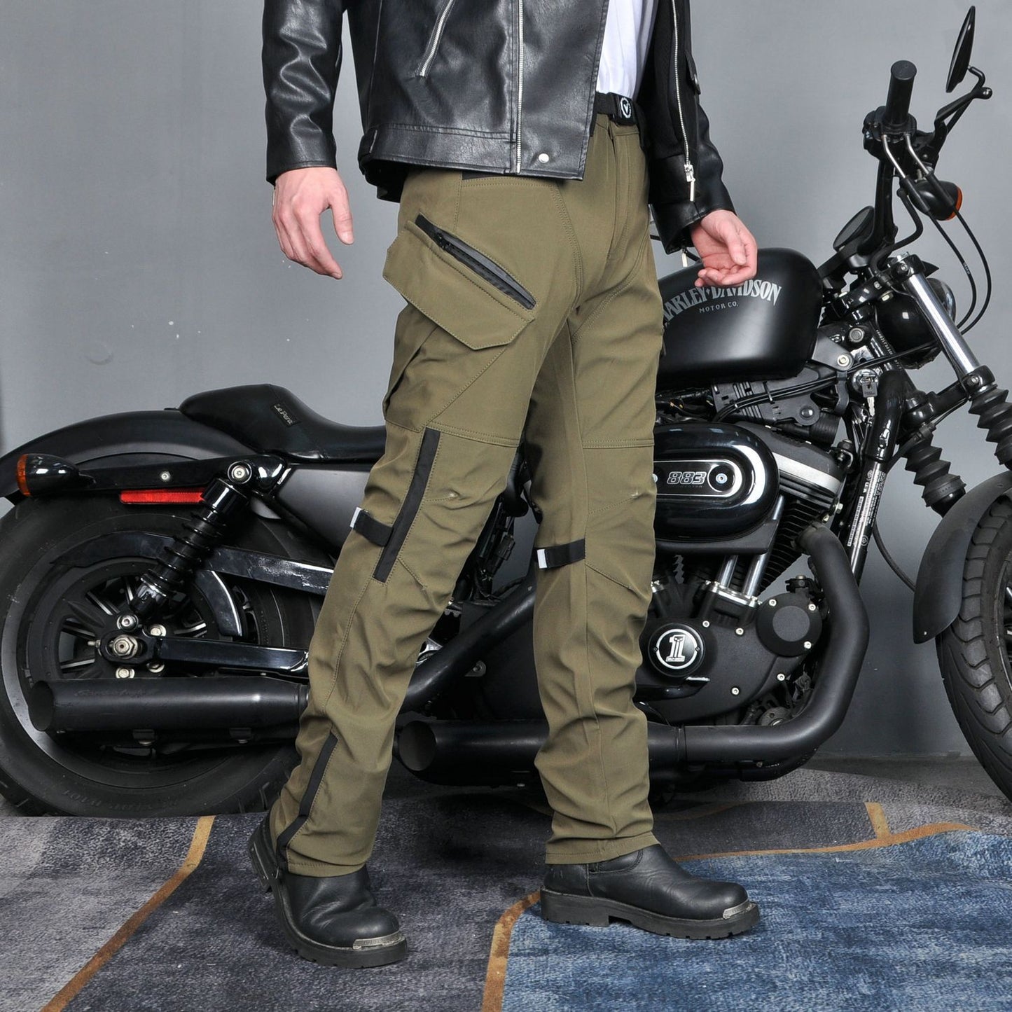Men's Motorcycle Cycling Pants – Waterproof Windproof with Protective Gear