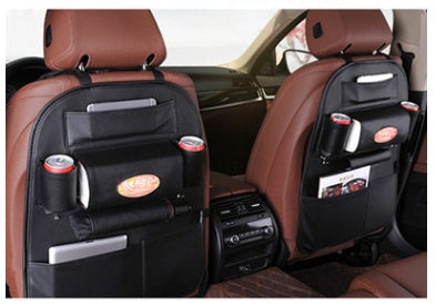 PU Leather Car Seat Organizer – Universal Back Seat Storage for Cars, Trucks & SUVs (3 Colors)