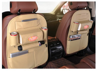 PU Leather Car Seat Organizer – Universal Back Seat Storage for Cars, Trucks & SUVs (3 Colors)