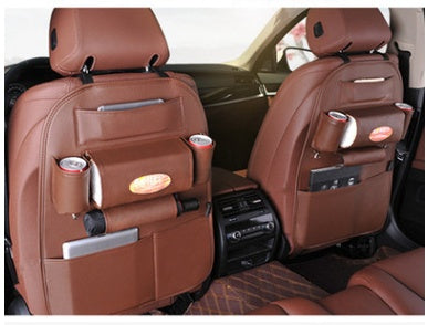 PU Leather Car Seat Organizer – Universal Back Seat Storage for Cars, Trucks & SUVs (3 Colors)
