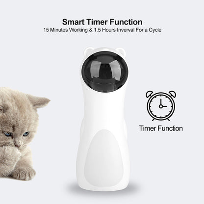 Automatic Bear Laser Cat Toy – LED Red Laser with Auto Timer