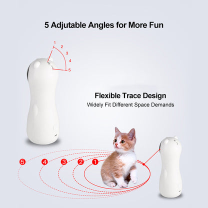 Automatic Bear Laser Cat Toy – LED Red Laser with Auto Timer