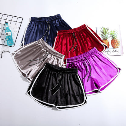 Women's Plus Size Loose Chiffon Shorts – Flowy Casual Style