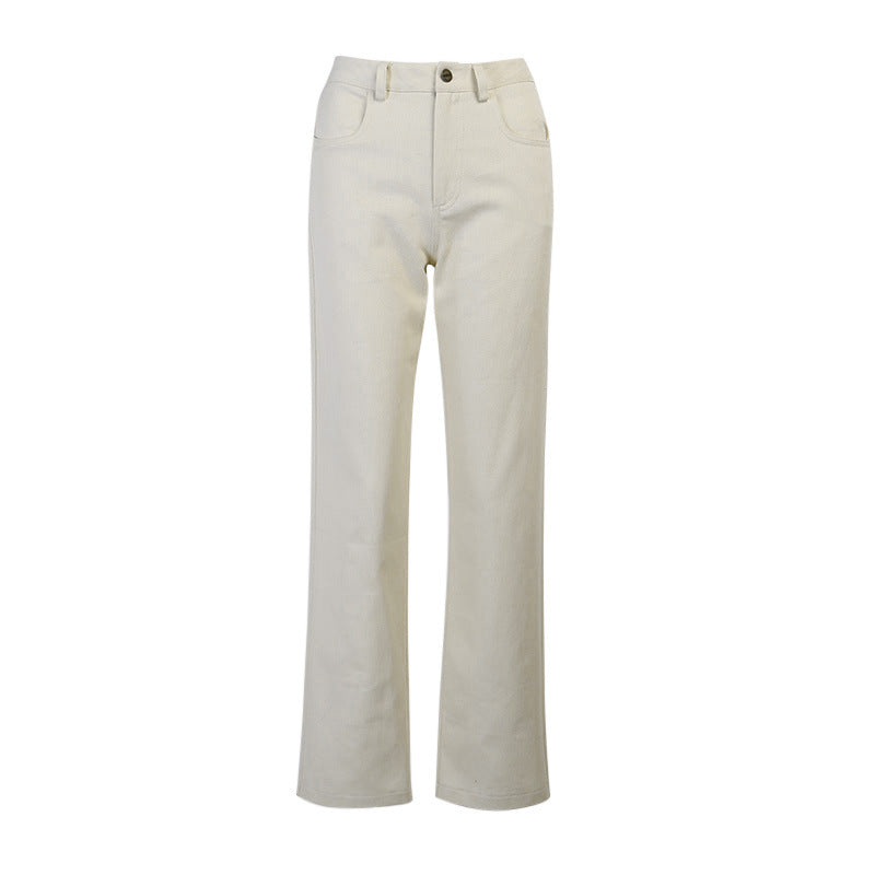 Women's High-Waisted Straight-Leg Casual Pants – S-L