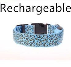 LED Light-Up Dog Collar – Adjustable Safety Collar for Night Walks