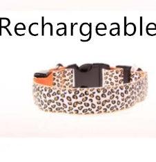 LED Light-Up Dog Collar – Adjustable Safety Collar for Night Walks