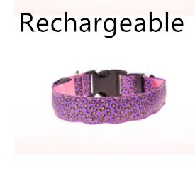 LED Light-Up Dog Collar – Adjustable Safety Collar for Night Walks