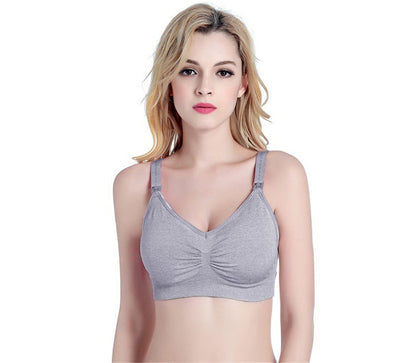 Women's Seamless Maternity Nursing Bra with Extenders – S to 2XL