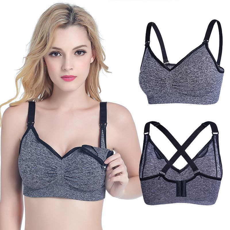 Women's Seamless Maternity Nursing Bra with Extenders – S to 2XL