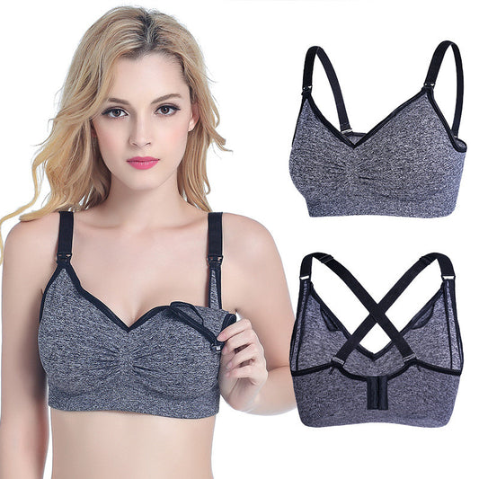 Women's Seamless Maternity Nursing Bra with Extenders – S to 2XL