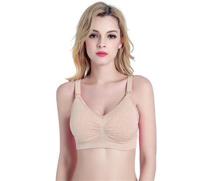 Women's Seamless Maternity Nursing Bra with Extenders – S to 2XL