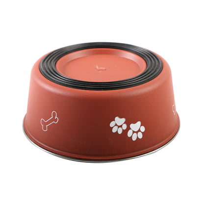 Stainless Steel Pet Food Bowl – PP + Steel, Multiple Sizes & Styles