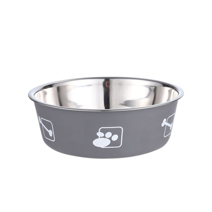 Stainless Steel Pet Food Bowl – PP + Steel, Multiple Sizes & Styles