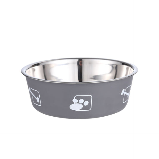 Stainless Steel Pet Food Bowl – PP + Steel, Multiple Sizes & Styles