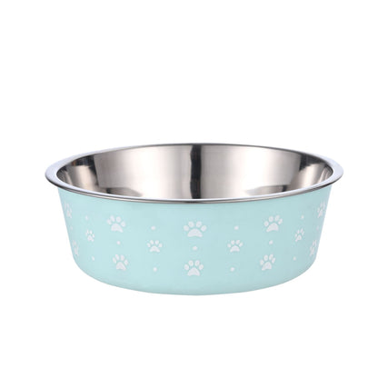 Stainless Steel Pet Food Bowl – PP + Steel, Multiple Sizes & Styles