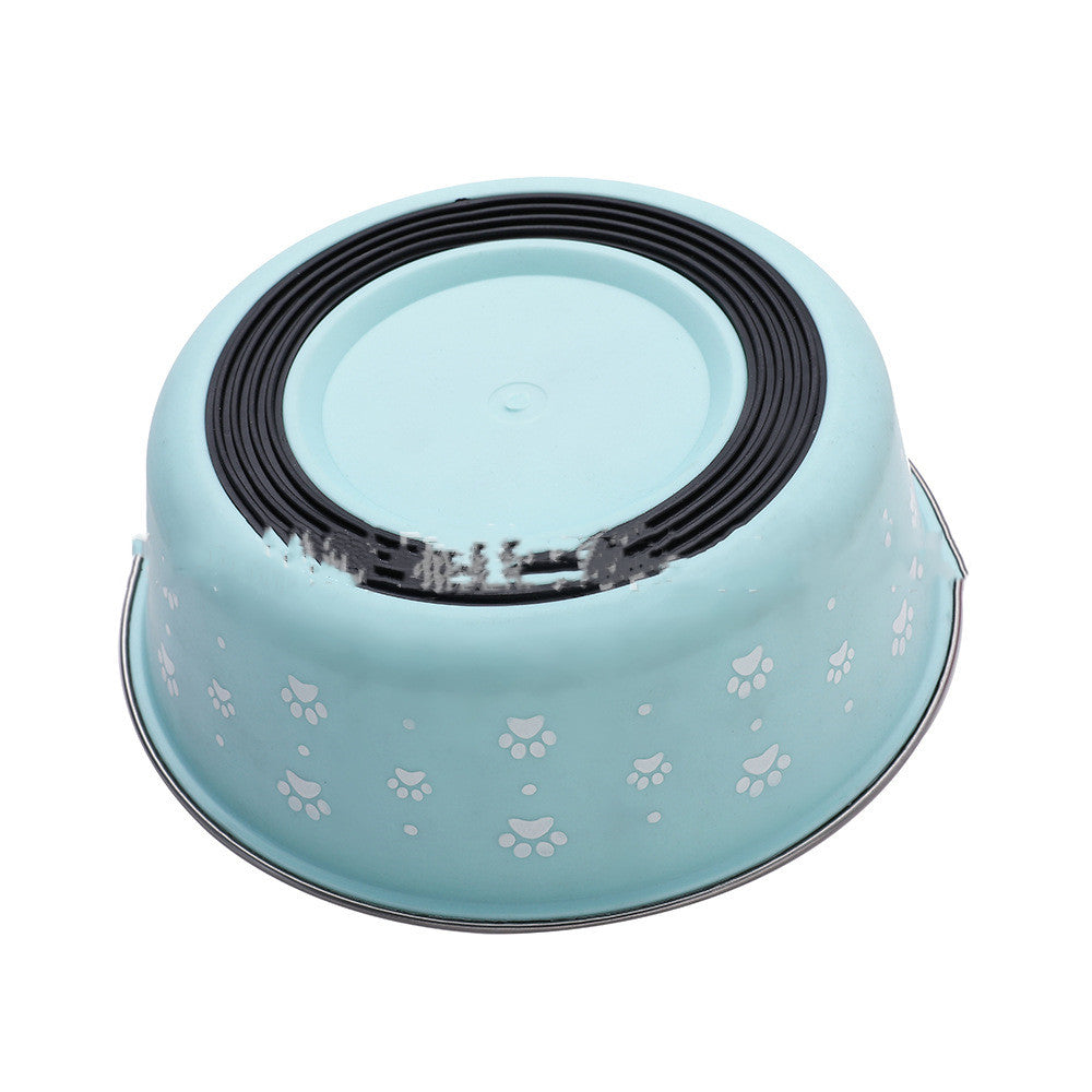 Stainless Steel Pet Food Bowl – PP + Steel, Multiple Sizes & Styles