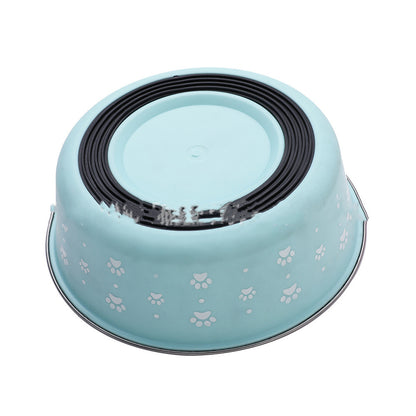 Stainless Steel Pet Food Bowl – PP + Steel, Multiple Sizes & Styles