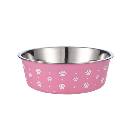 Stainless Steel Pet Food Bowl – PP + Steel, Multiple Sizes & Styles