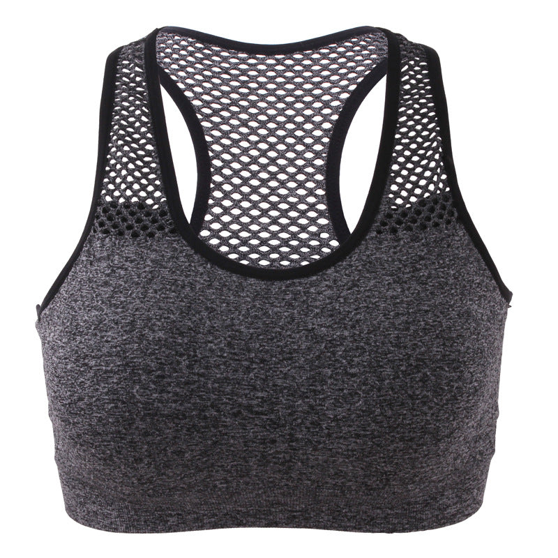 Women's Mesh Sports Bra – Quick-Dry Yoga & Running Vest