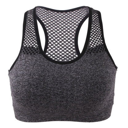 Women's Mesh Sports Bra – Quick-Dry Yoga & Running Vest