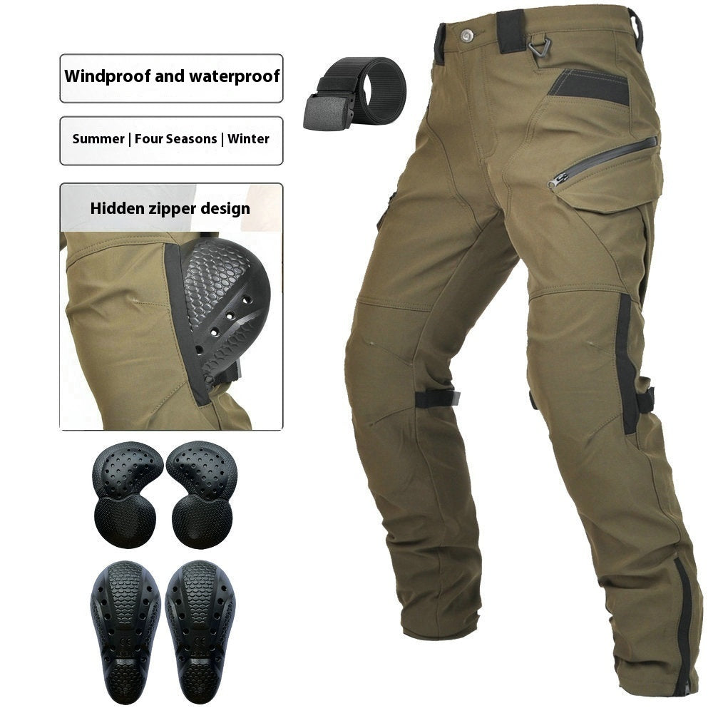 Men's Motorcycle Cycling Pants – Waterproof Windproof with Protective Gear