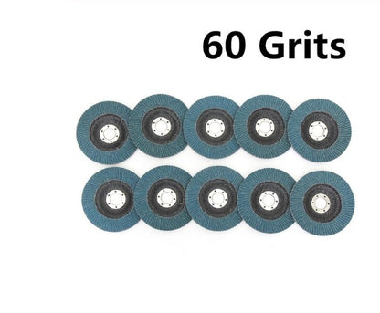 Zirconium Corundum Flap Disc 10-Pack – Heavy X-Class Cloth Base, 40 60 80 120 Grit