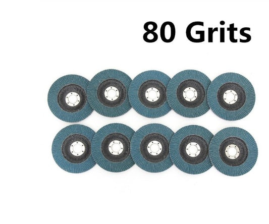 Zirconium Corundum Flap Disc 10-Pack – Heavy X-Class Cloth Base, 40 60 80 120 Grit