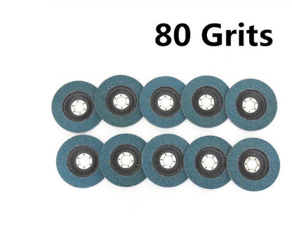 Zirconium Corundum Flap Disc 10-Pack – Heavy X-Class Cloth Base, 40 60 80 120 Grit