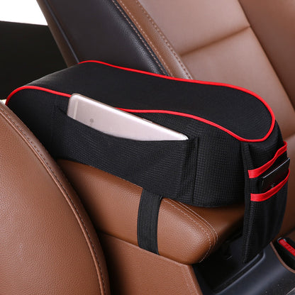 Car Armrest Box Pad – Sports Knit Center Console Cover (16x30cm, 5 Colors)