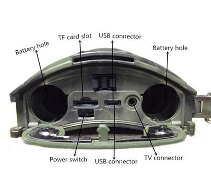 Hunting Trail Camera – 12MP, 24 IR LEDs, IP66 Waterproof, 20m Night Vision & 0.5s Trigger