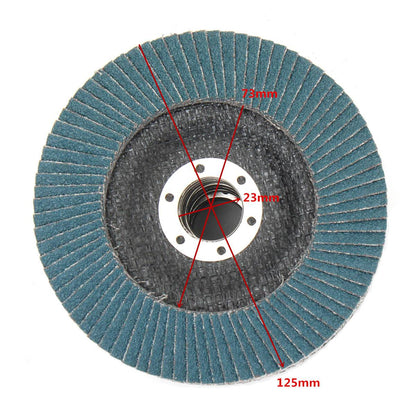 Zirconium Corundum Flap Disc 10-Pack – Heavy X-Class Cloth Base, 40 60 80 120 Grit