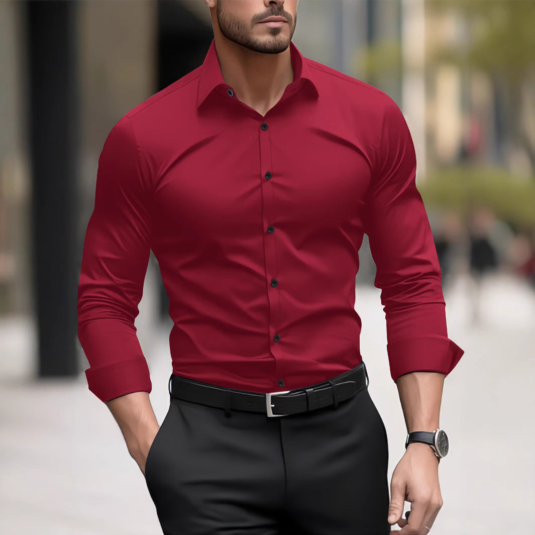 Men's Casual Long Sleeve Cardigan Shirt | Loose Fit Top
