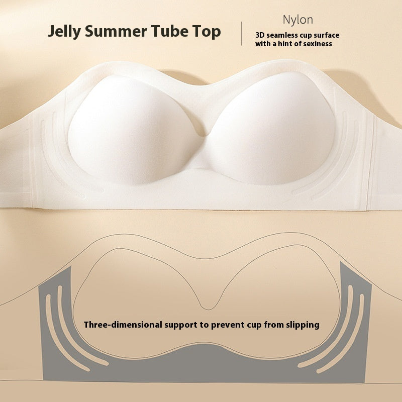 Women's Strapless Push-Up Bra – Wireless, Seamless & Non-Slip