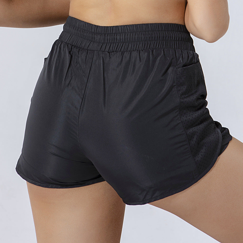 Women's Breathable Lycra Fitness Shorts – Lightweight Nylon Active Shorts