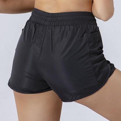 Women's Breathable Lycra Fitness Shorts – Lightweight Nylon Active Shorts