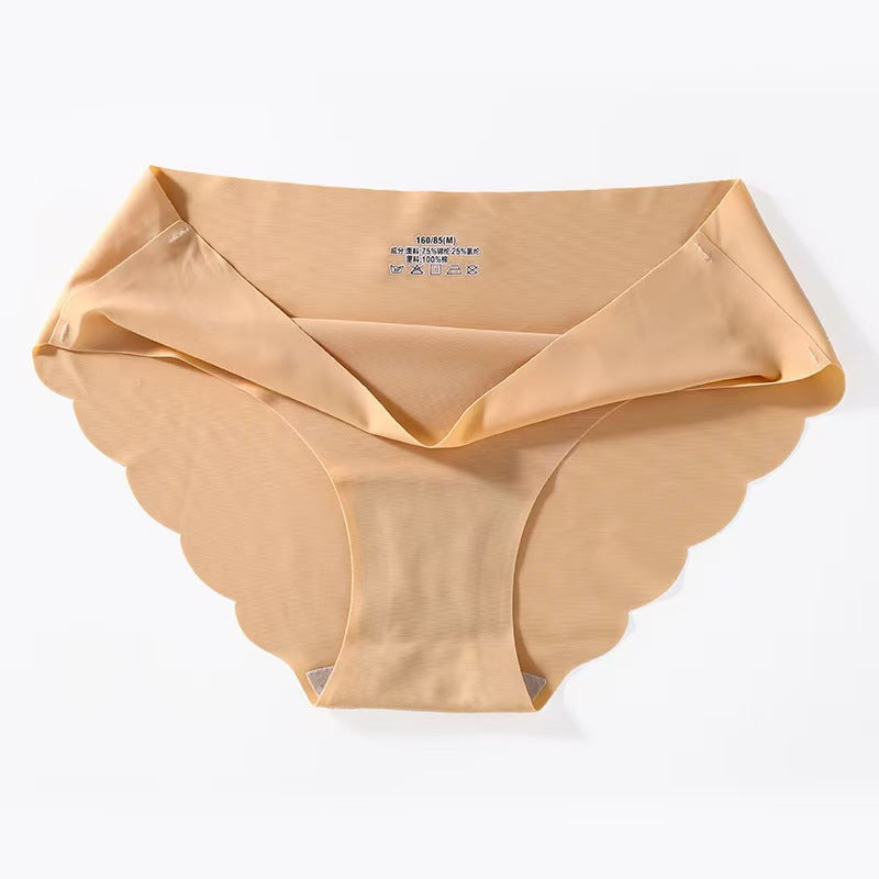 Women's Ice Silk Low-Waist Briefs – Breathable Antibacterial Nylon | M–XL