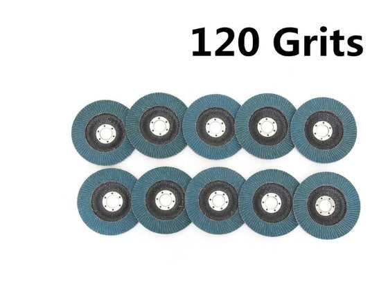 Zirconium Corundum Flap Disc 10-Pack – Heavy X-Class Cloth Base, 40 60 80 120 Grit