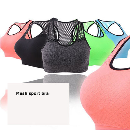 Women's Mesh Sports Bra – Quick-Dry Yoga & Running Vest