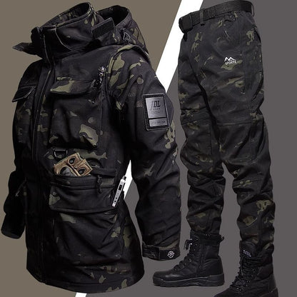 Men's Winter Fleece-Lined Thickened Jacket – Slim Fit Coat or Full Suit Set